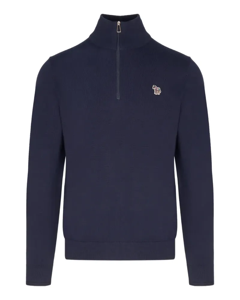 Paul Smith Pullover mit Zebra-Patch - Blau Blau