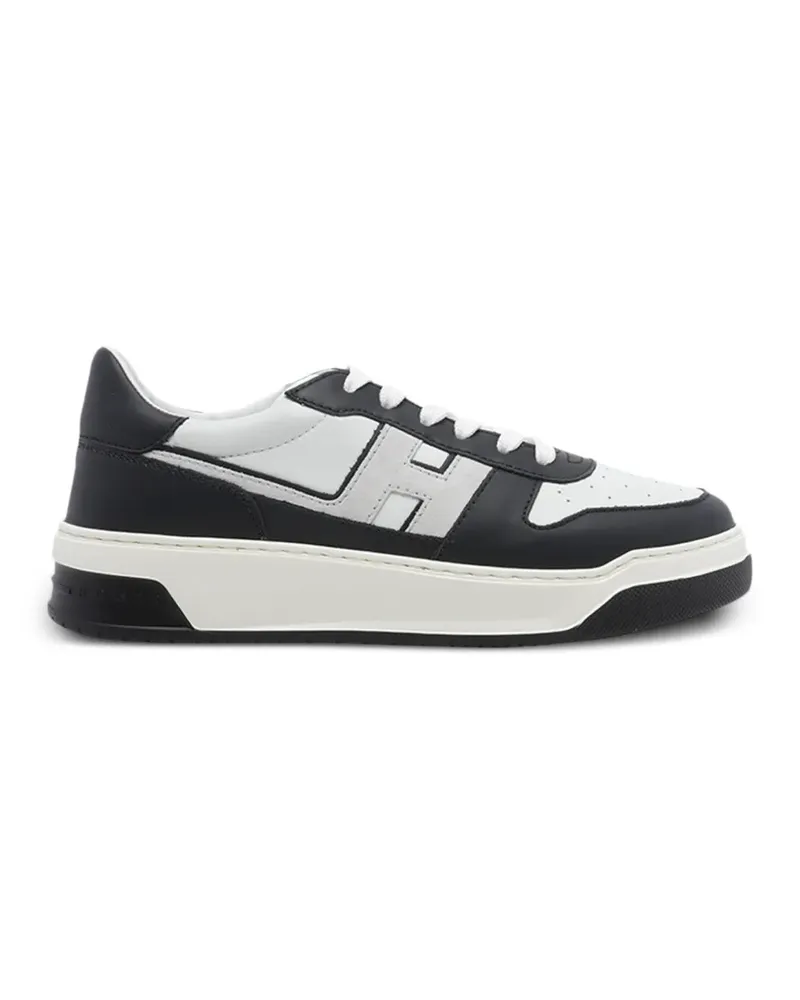 Hogan Sneakers mit Logo-Patch - Schwarz Schwarz