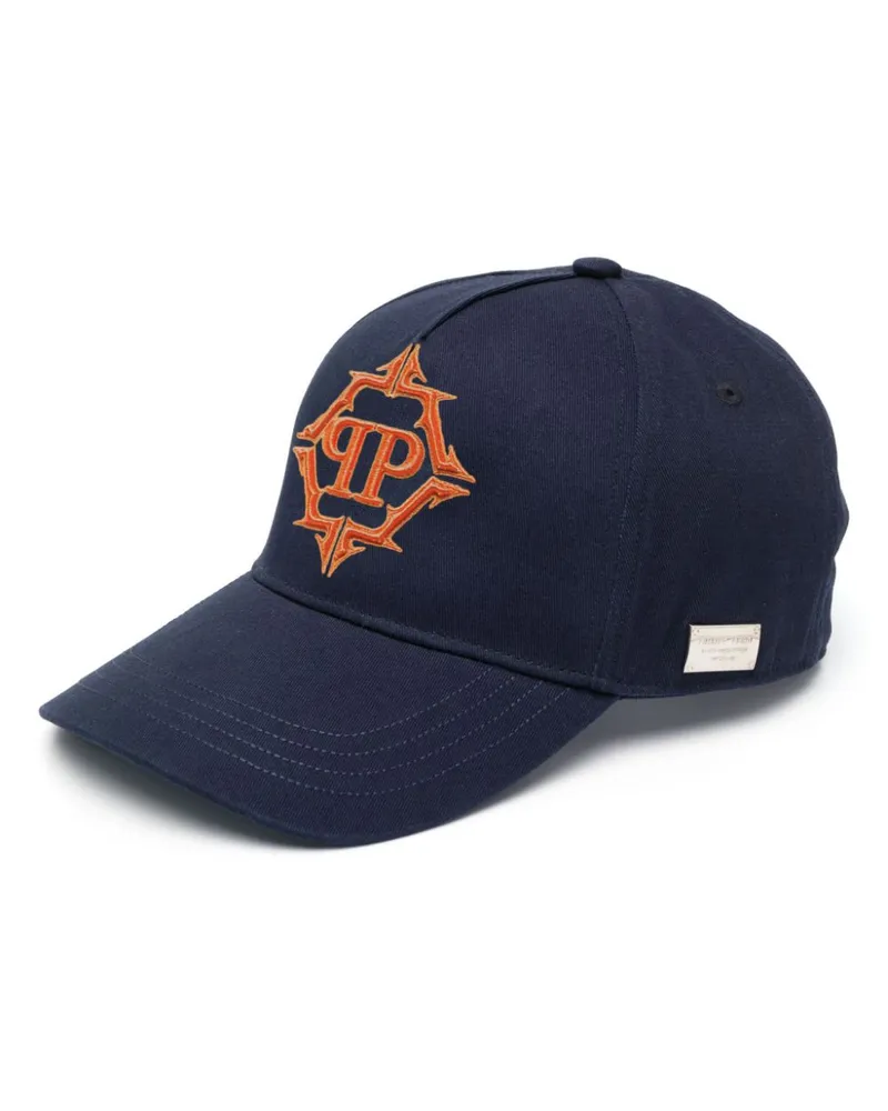 Philipp Plein Baseballkappe mit Logo - Blau Blau