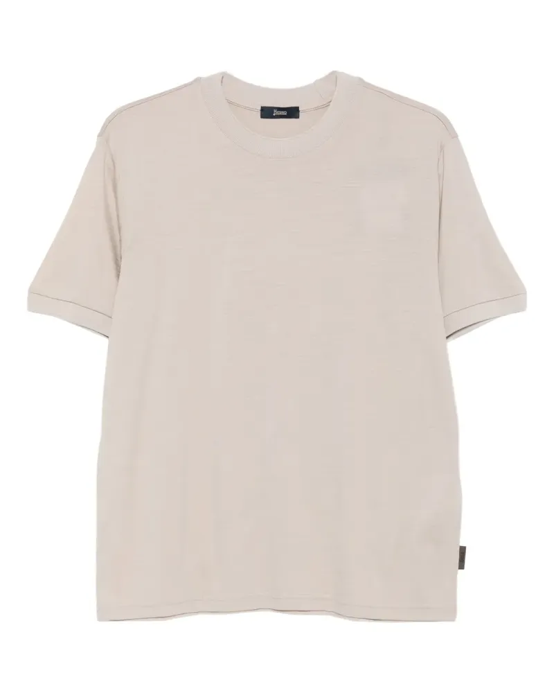 Herno crew-neck T-shirt - Nude Nude
