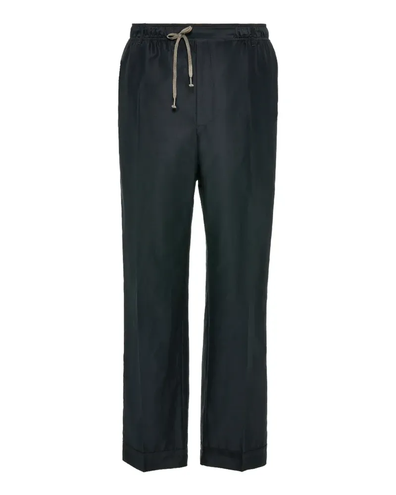 Maison Margiela Gerade Hose mit Kordelzug - Blau Blau