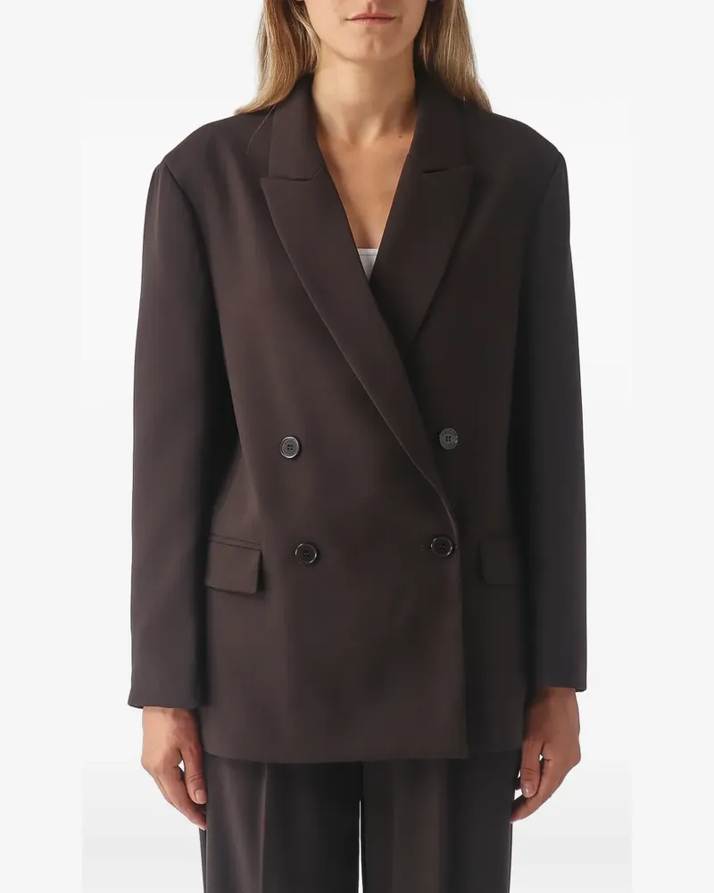 Twin-Set Doppelreihiger Blazer - Braun Braun