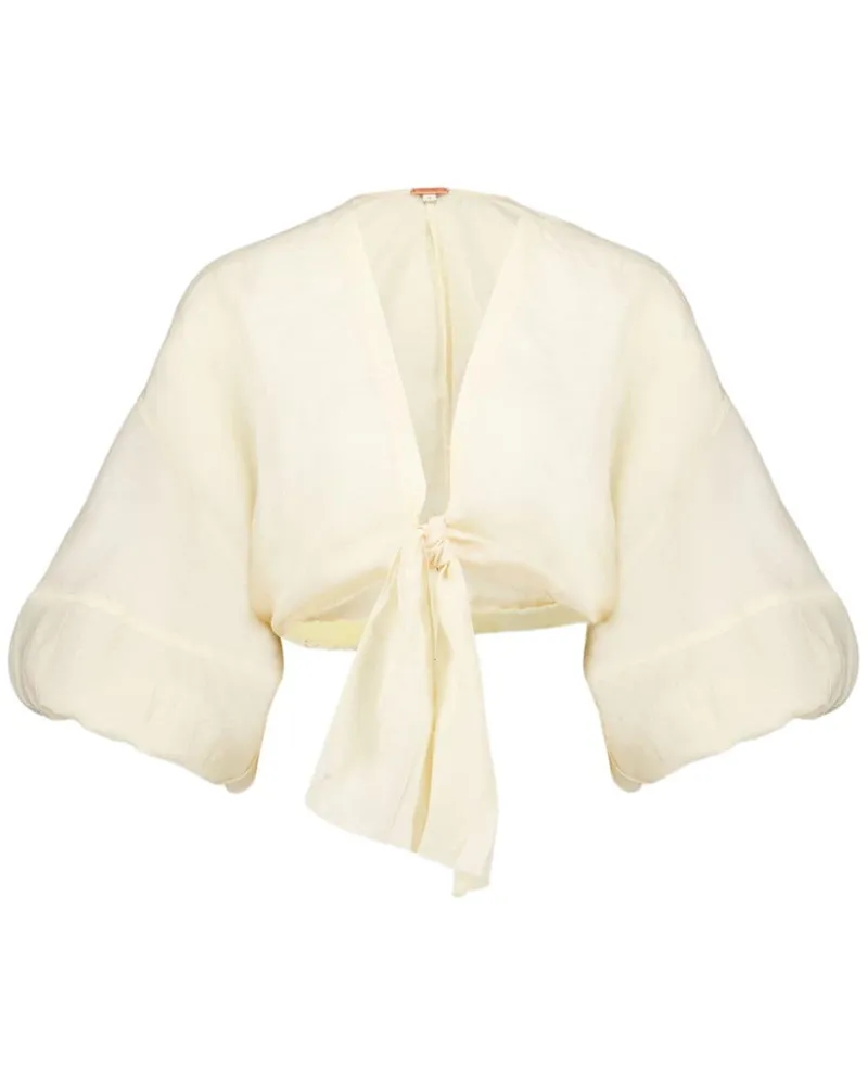 Johanna Ortiz Dreat Dreams Cropped-Top - Nude Nude