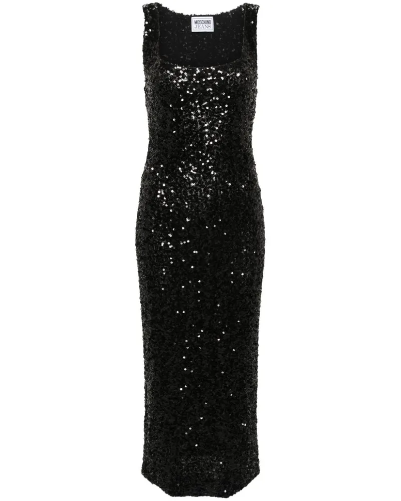 Moschino Minikleid mit Pailletten - Schwarz Schwarz