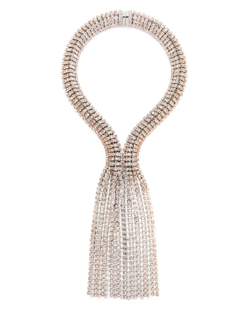 Paco Rabanne Halskette mit Strass - Silber Silber