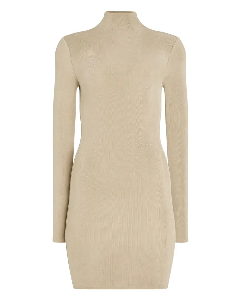 SER.O.YA Nara Minikleid mit Stehkragen - Nude Nude