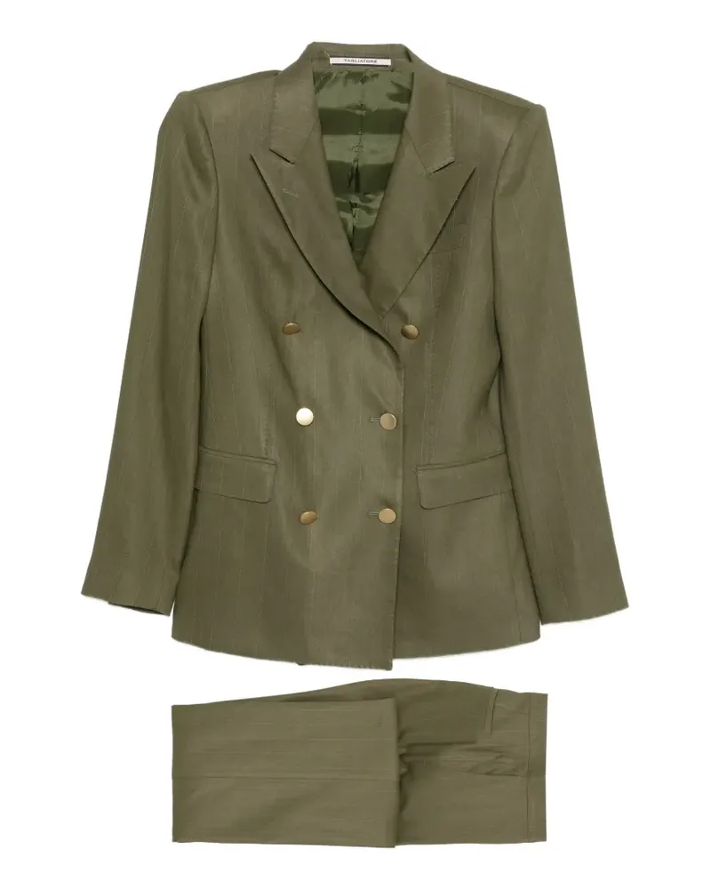 Tagliatore Doppelreihiger Anzug mit Nadelstreifen - Grün Grün