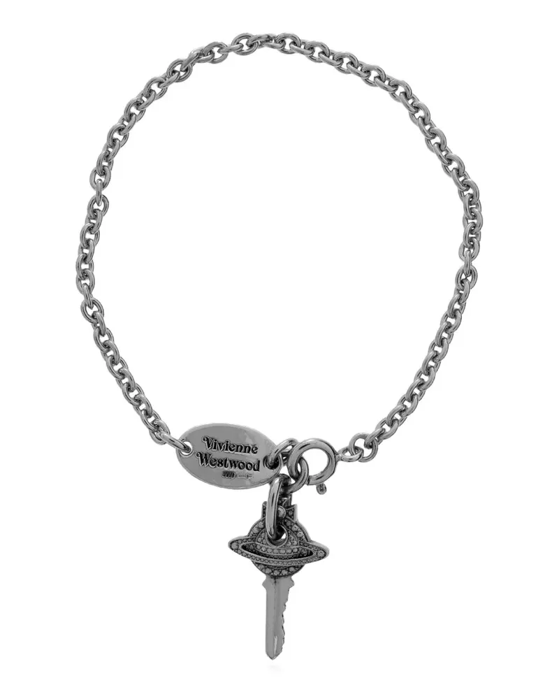 Vivienne Westwood Curzio Orb key-pendant bracelet - Silber Silber