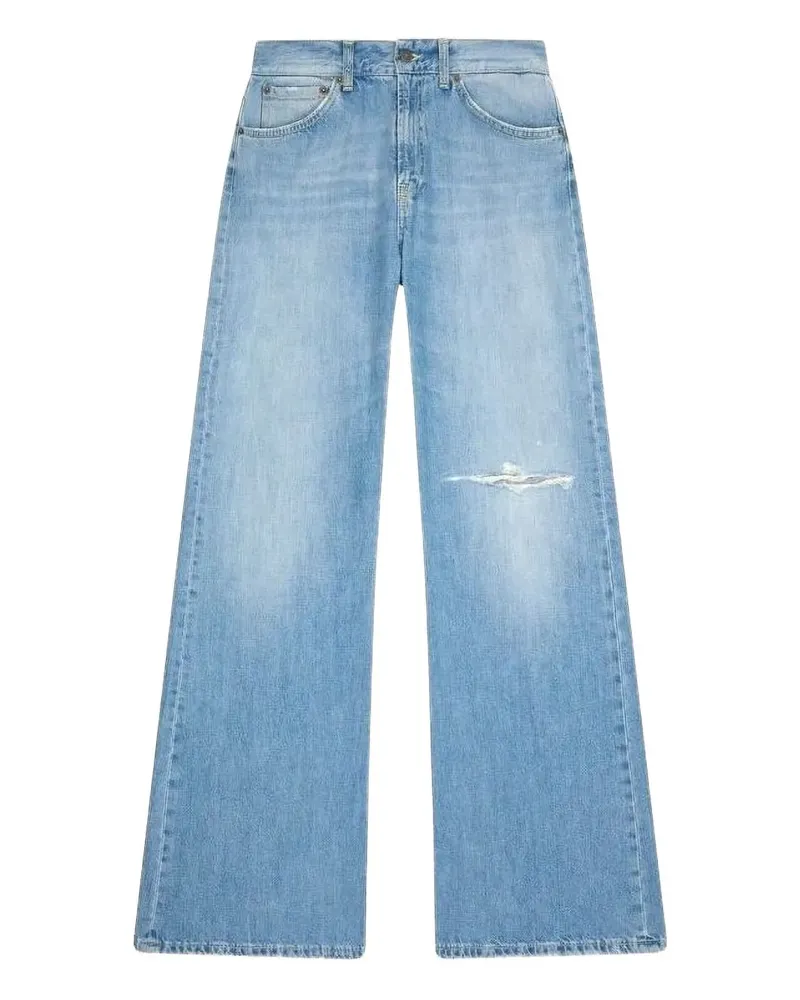 Dondup Weite Jeans im Distressed-Look - Blau Blau