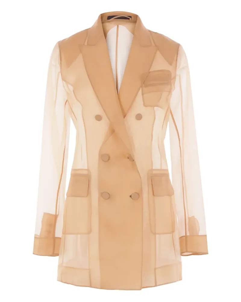 Max Mara Doppelreihiges Sakko - Braun Braun