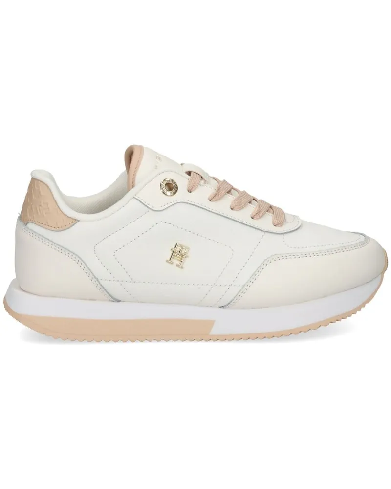 Tommy Hilfiger Sneakers aus Leder - Weiß Weiß