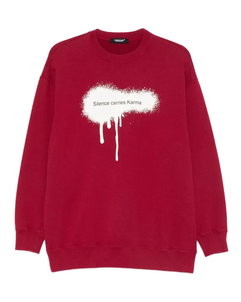 Undercover Sweatshirt mit grafischem Print - Rot Rot