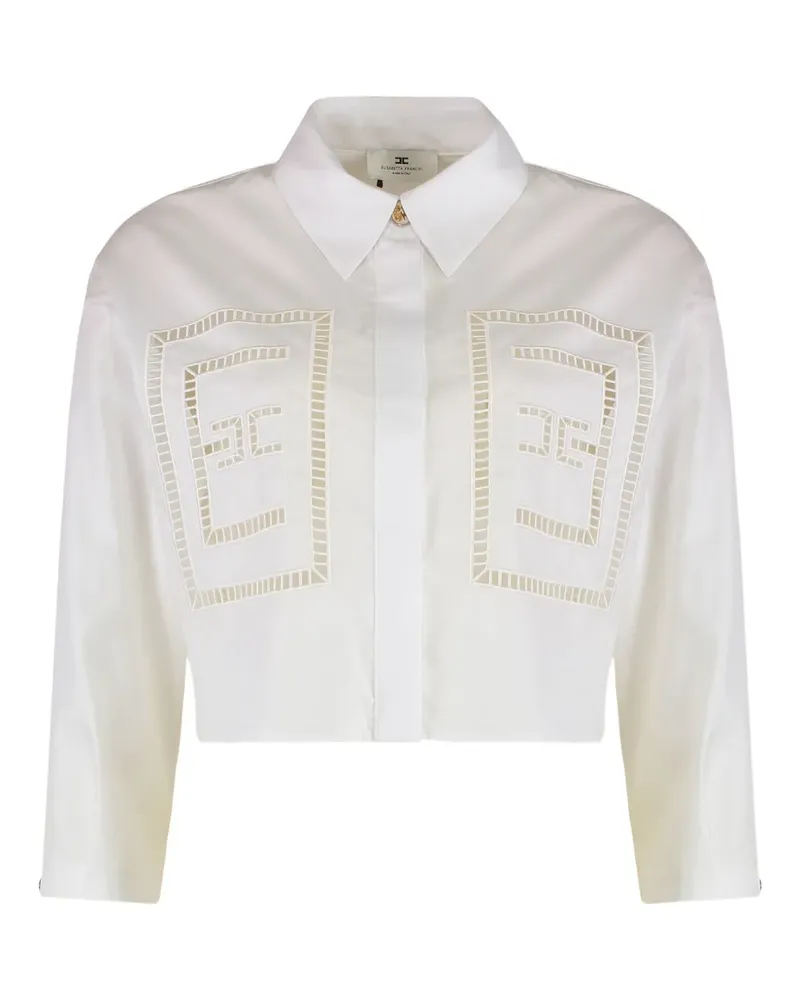 Elisabetta Franchi Hemd mit Cut-Out - Weiß Weiß