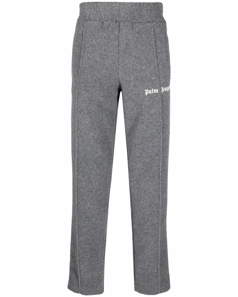 Palm Angels Jogginghose mit Logo-Print - Grau Grau