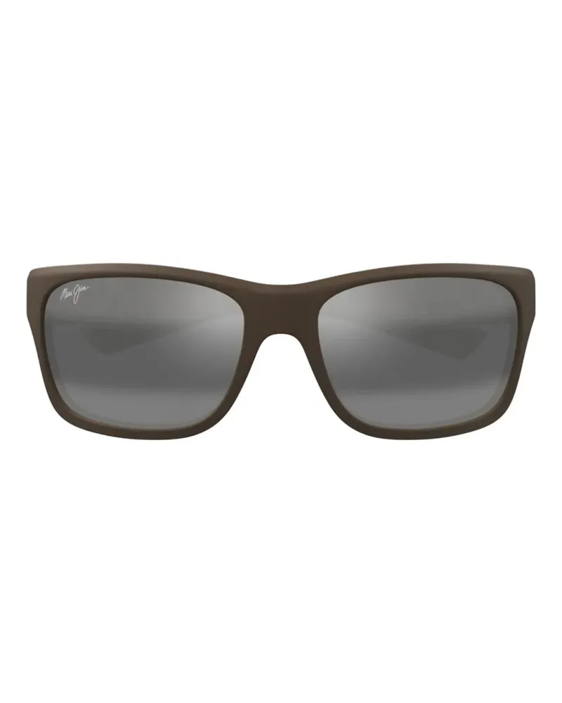 Maui Jim Ano Nui rectangle-frame sunglasses - Braun Braun