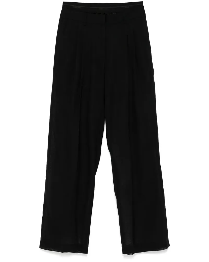 Helmut Lang Hose mit geradem Bein - Schwarz Schwarz
