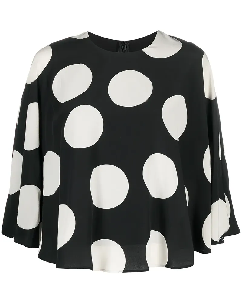 Valentino Garavani Bluse mit Polka Dots - Schwarz Schwarz