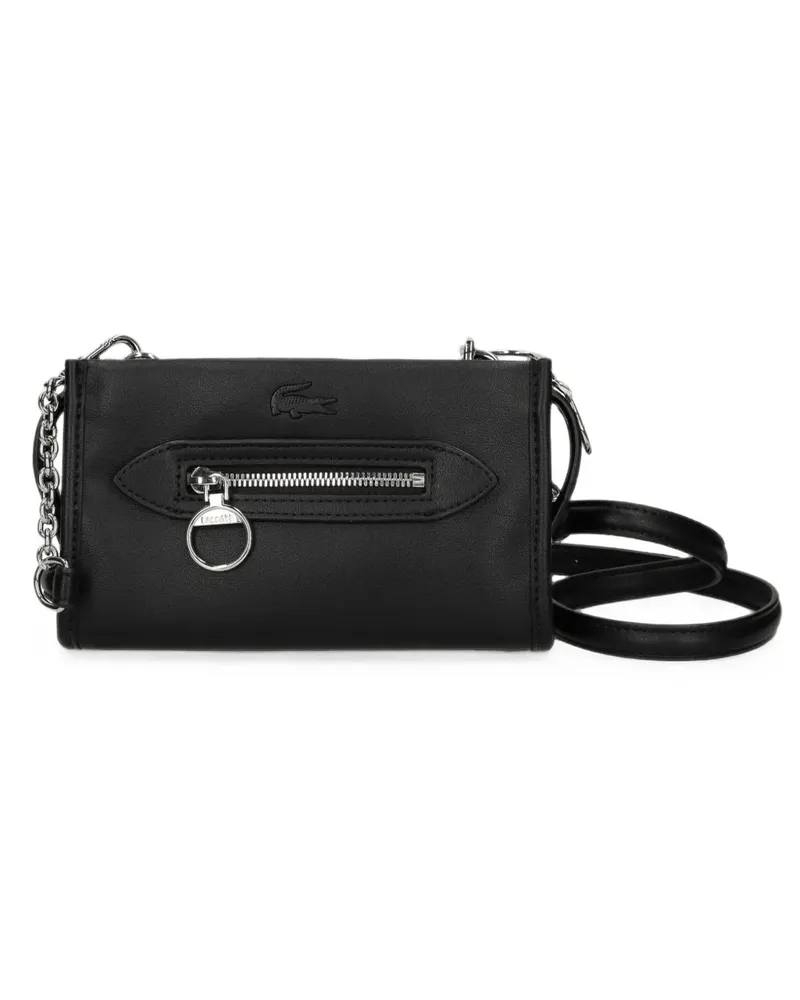 Lacoste Mini Celys Umhängetasche mit Logo-Patch - Schwarz Schwarz