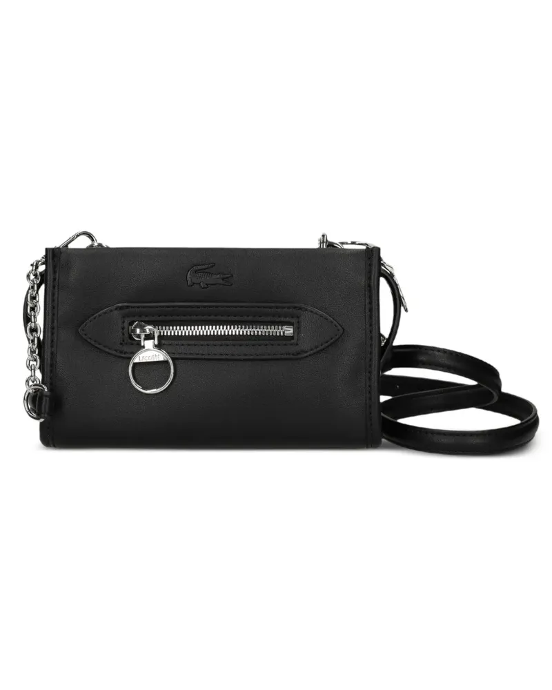 Lacoste Mini Celys Umhängetasche mit Logo-Patch - Schwarz Schwarz