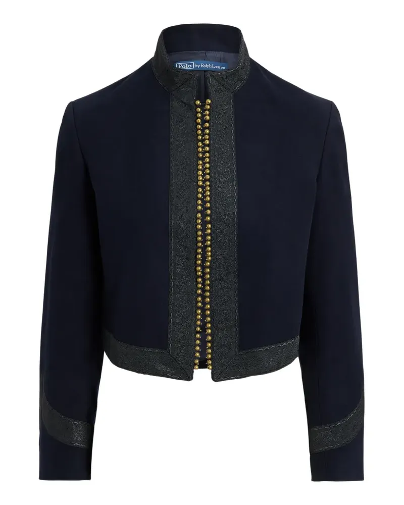 Ralph Lauren Verzierte Cropped-Jacke - Blau Blau