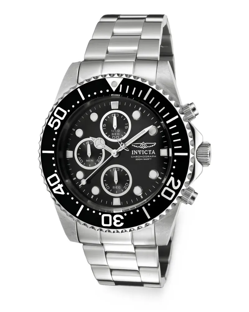 Invicta Pro Diver Armbanduhr 43mm - Schwarz Schwarz