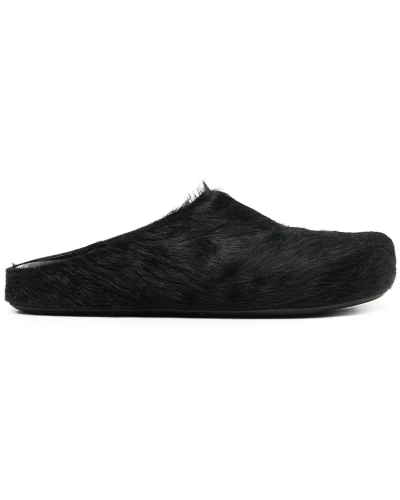 Marni Fussbett Slipper - Schwarz Schwarz
