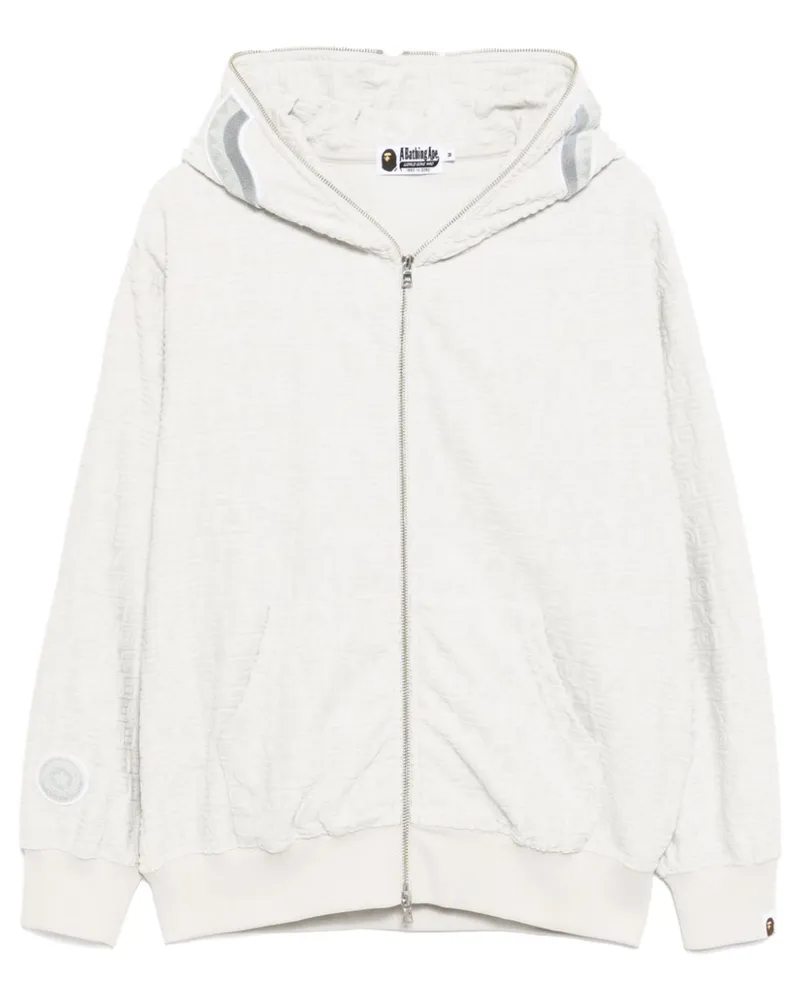 BAPE Jacke mit Monogramm - Grau Grau