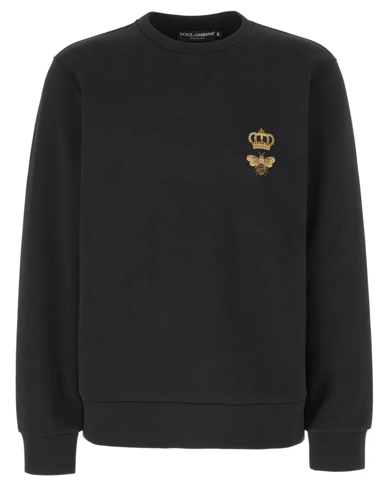 Dolce & Gabbana Besticktes Sweatshirt - Schwarz Schwarz