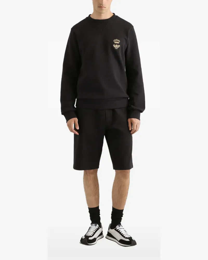 Dolce & Gabbana Besticktes Sweatshirt - Schwarz Schwarz