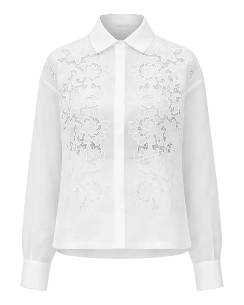 Max Mara broderie-anglaise shirt - Weiß Weiß