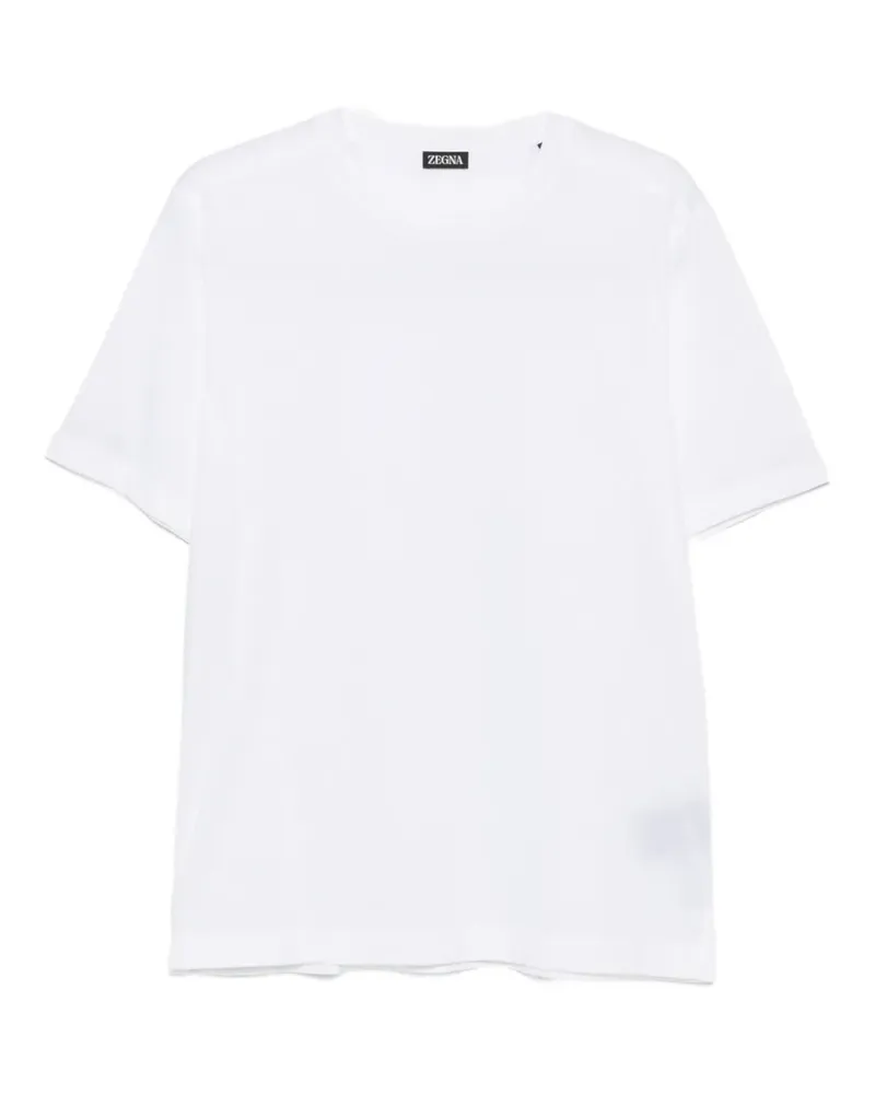 Ermenegildo Zegna T-Shirt mit Rundhalsausschnitt - Weiß Weiß