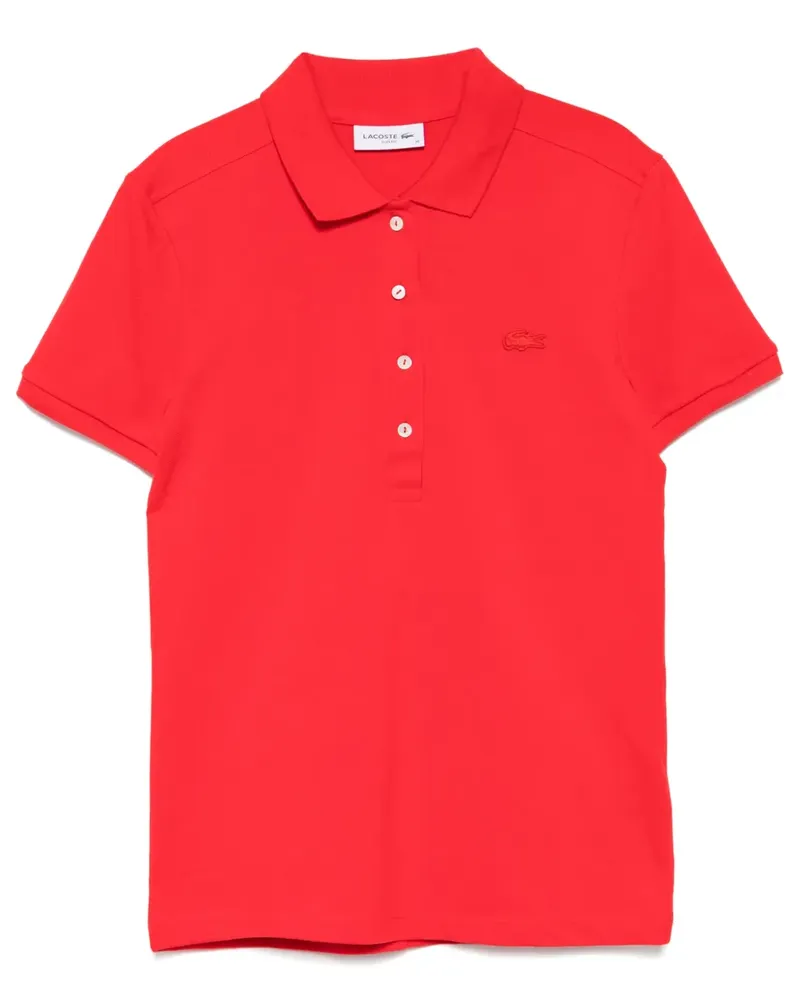 Lacoste Poloshirt mit Logo-Patch - Rot Rot