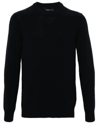 Roberto Collina Pullover in Fischerstrick Blau