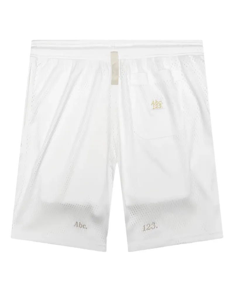 Abc. Mesh-Shorts mit Logo-Detail - White White