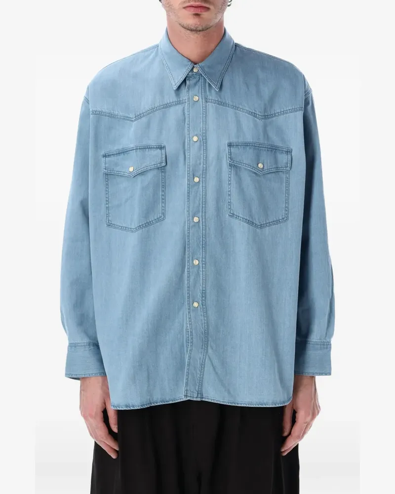 Studio Nicholson Texana denim shirt - Blau Blau