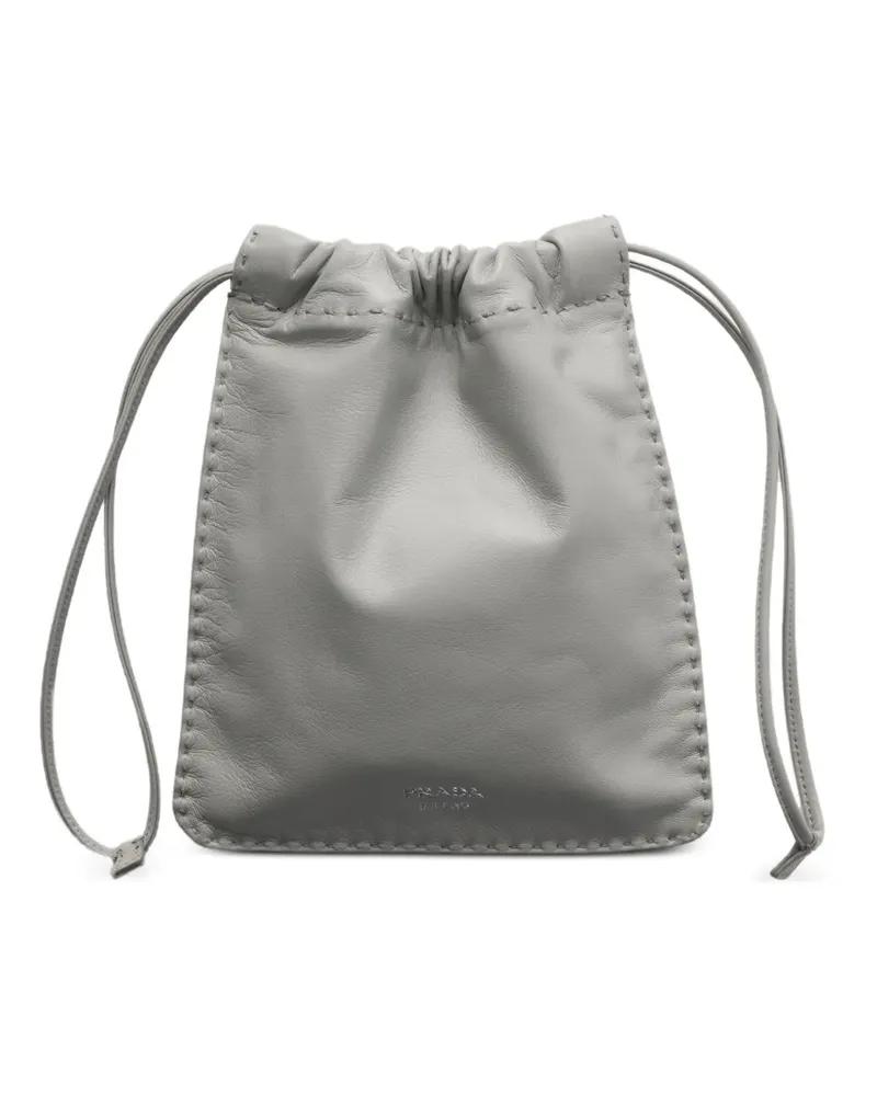 Prada nappa-leather smartphone pouch - Grau Grau