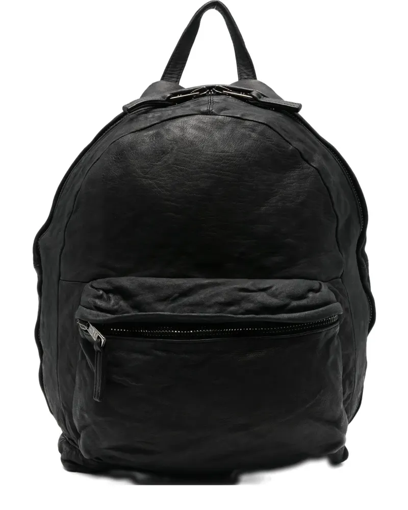 Giorgio Brato Rucksack aus Leder - Schwarz Schwarz