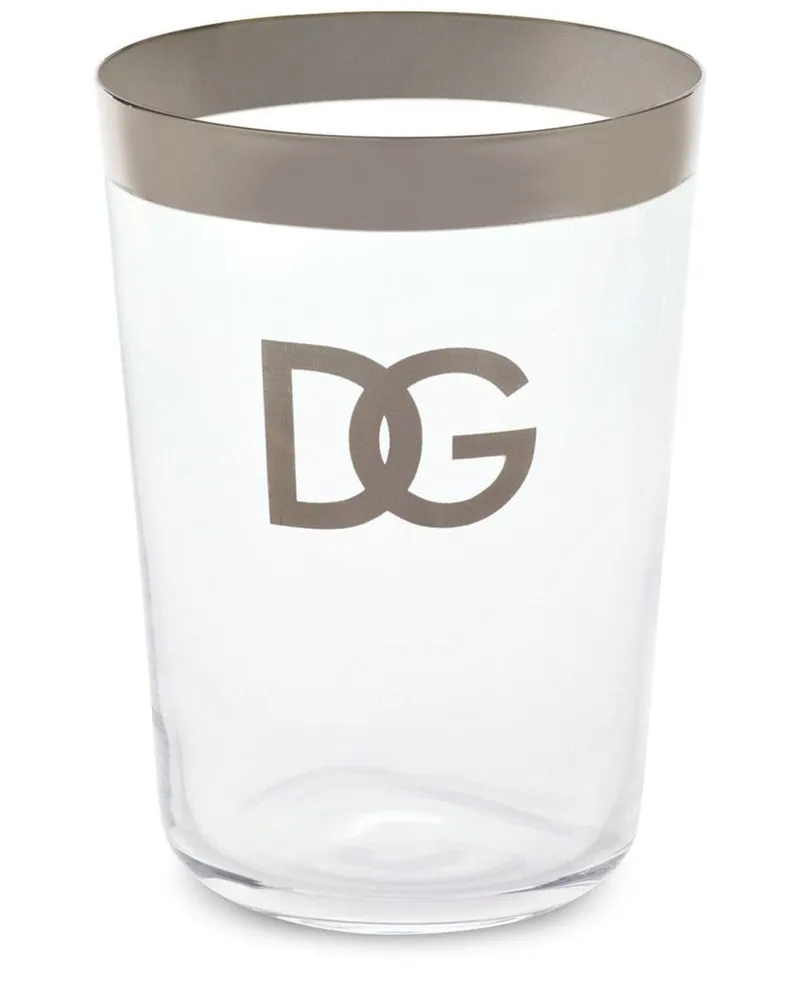 Dolce & Gabbana Set aus zwei Trinkgläsern - Weiß Weiß