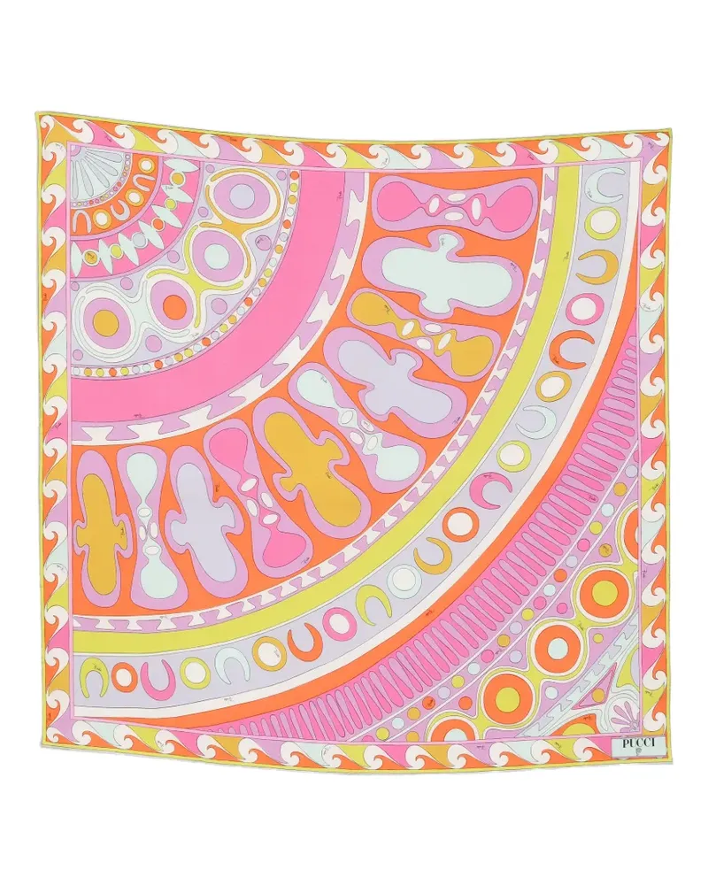 Emilio Pucci Schal mit geometrischem Print - Rosa Rosa