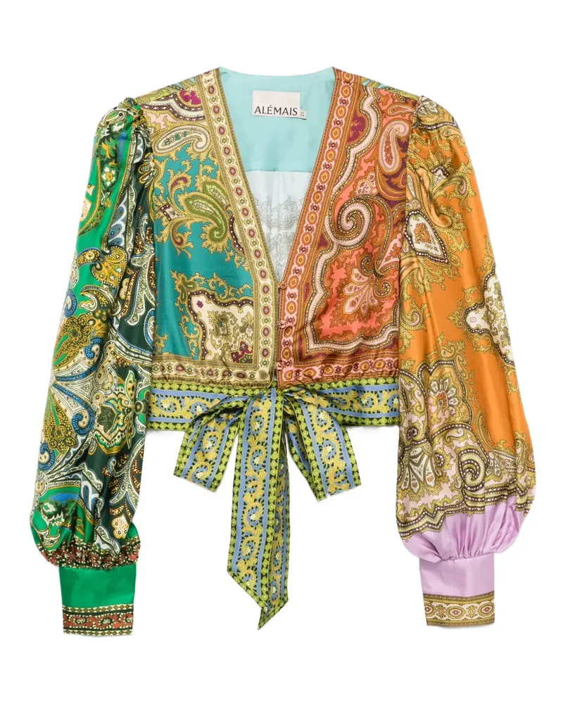 ALEMAIS Oberteil mit Paisley-Print - Grün Grün