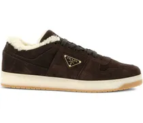 Sneakers mit Shearling - Braun