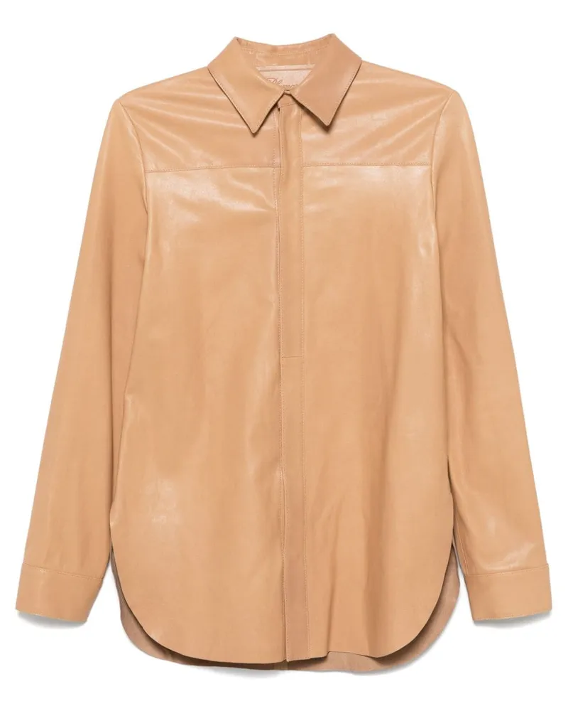 Blumarine Hemd aus Leder - Nude Nude