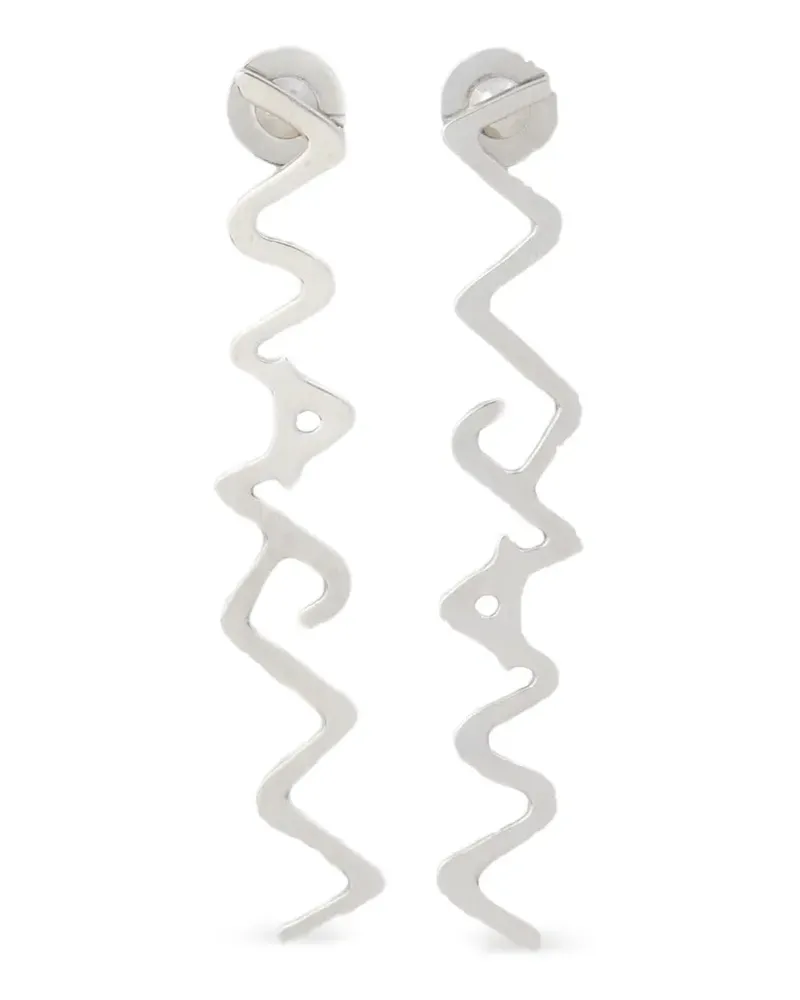 Marni Ohrringe mit Logo - Silber Silber