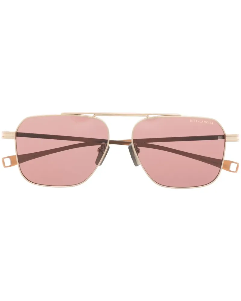 DITA Eckige Pilotenbrille - Braun Braun