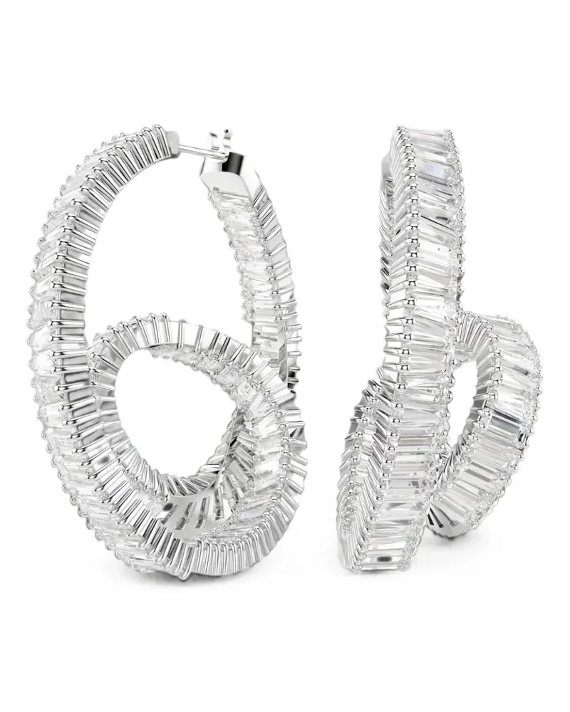 Swarovski Matrix Ohrringe - Silber Silber