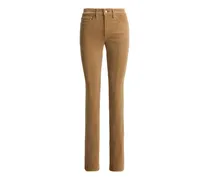 Gerade Cordhose mit schmalem Schnitt - Braun