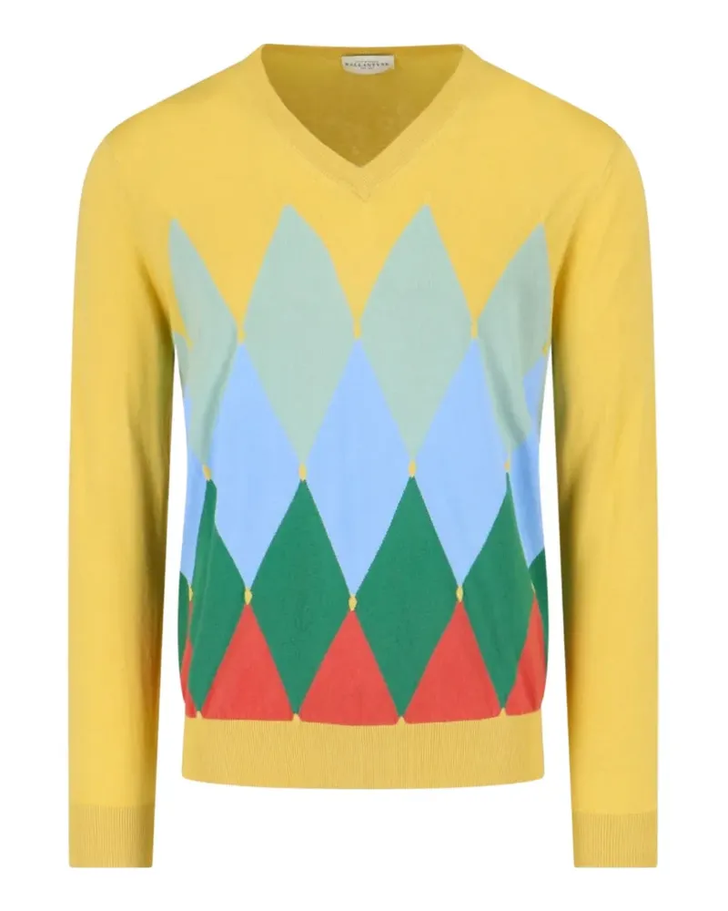 Ballantyne V-neck sweater - Gelb Gelb