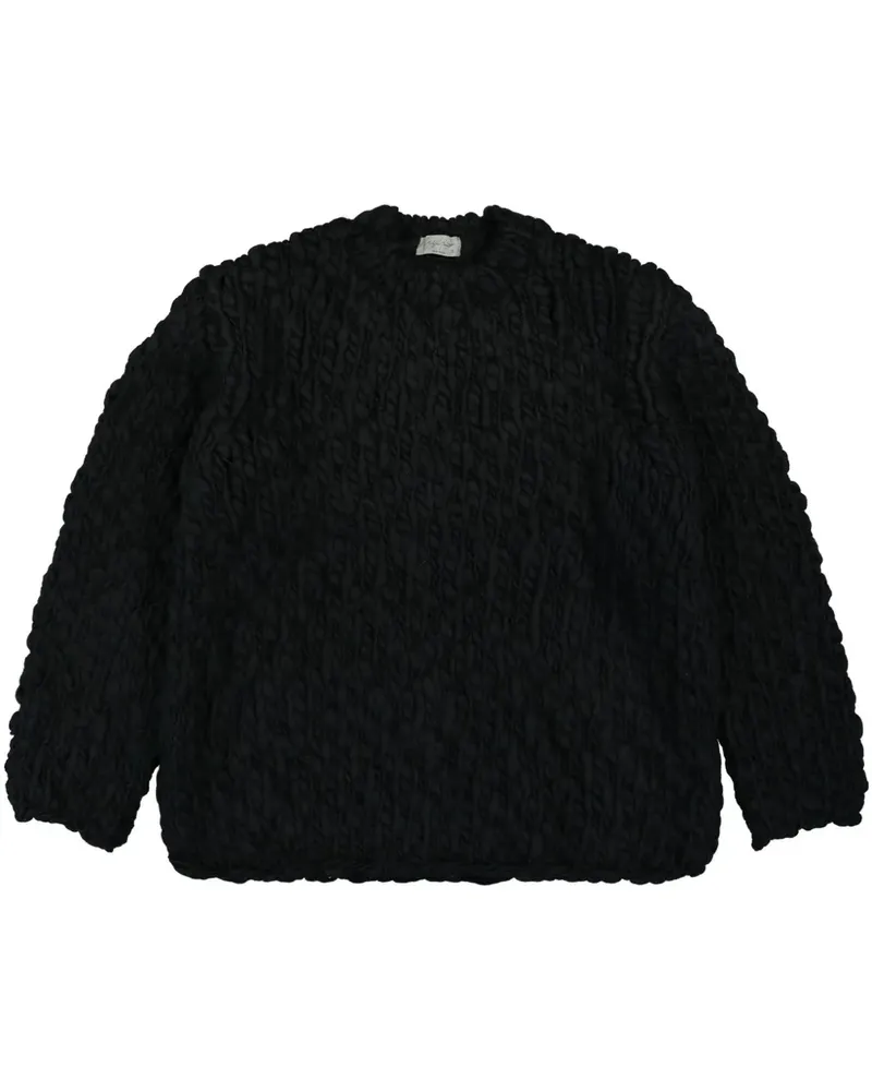 Yohji Yamamoto Pullover mit Rundhalsausschnitt - Schwarz Schwarz
