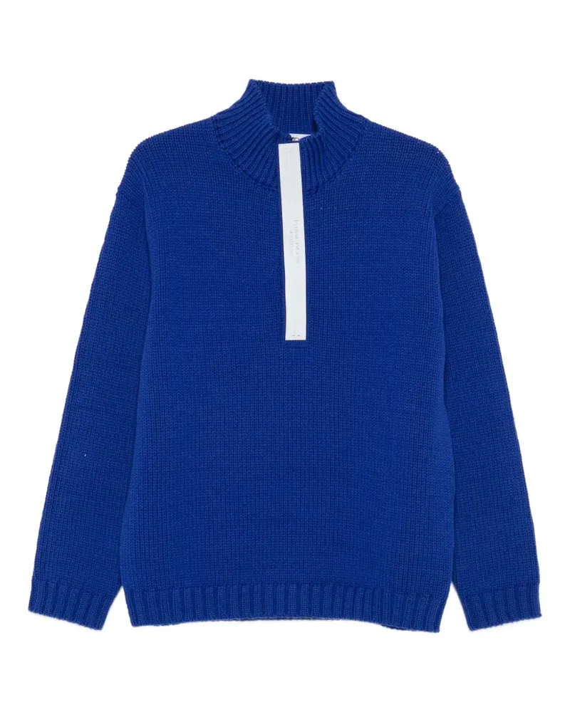 Stone Island Pullover mit Stehkragen - Blau Blau