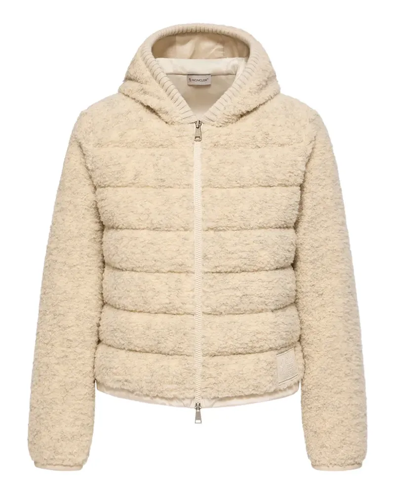 Moncler Gesteppte Kapuzenjacke - Nude Nude